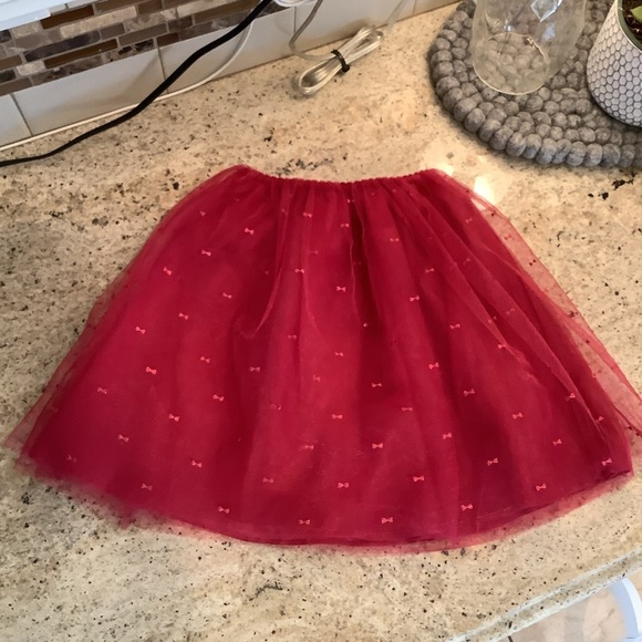 Juno Valentine x Janie & Jack Tulle Red Skirt Size 3 - Picture 2 of 6